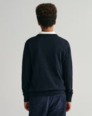 Shield Classic Round Neck Jumper - Evening Blue
