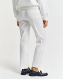 Cigarette Slim Trouser - Eggshell