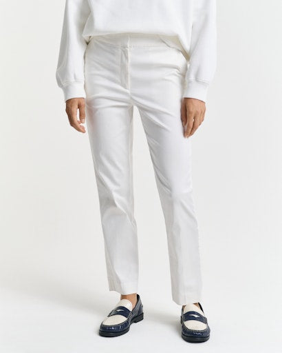 Cigarette Slim Trouser - Eggshell