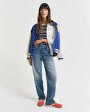 Stretch Cotton Cable Knit Cardigan - Eggshell