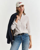 Striped Linen Shirt - Dry Sand