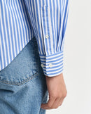 Poplin Striped Shirt - Perfect Blue
