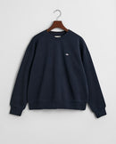 Shield Round Neck Sweatshirt - Evening Blue