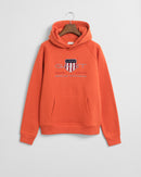 Archive Shield Hoodie - Deep Orange