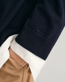 Lambswool Round Neck Jumper - Evening Blue