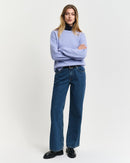 Lambswool Round Neck Jumper - Clear Sky