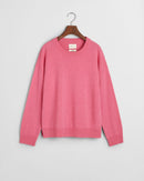 Lambswool Round Neck Jumper - Candy Pink