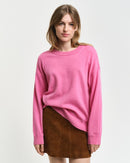 Lambswool Round Neck Jumper - Candy Pink
