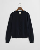 Superfine Lambswool Cardigan - Evening Blue