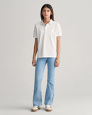 Contrast Pique Rugger - White