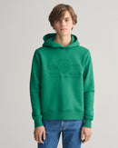 Tonal Shield Hoodie - Wild Green