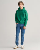 Tonal Shield Hoodie - Wild Green