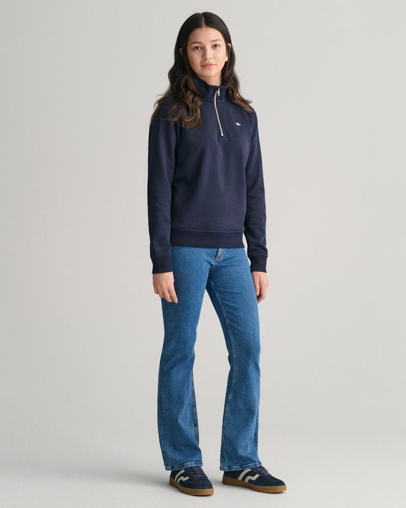 Shield 1/2 Zip Sweatshirt - Evening Blue