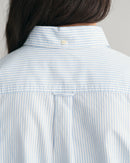 Oxford Striped Buttondown Shirt - Capri Blue