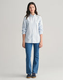 Oxford Striped Buttondown Shirt - Capri Blue