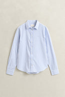 Regular Classic Poplin Striped Shirt - Misty Lavender