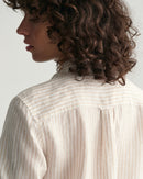 Linen Stripe Shirt - Dry Sand