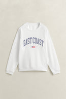 Graphic Print Sweatshirt - White