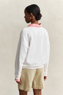 Graphic Print Sweatshirt - White