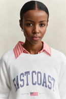 Graphic Print Sweatshirt - White