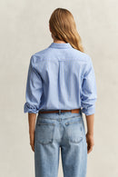 Classic Poplin Stripe Shirt - Palace Blue
