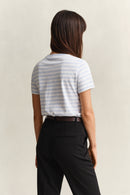 Striped Shield T-Shirt - Light Blue