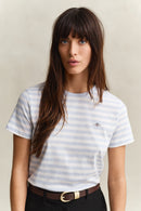 Striped Shield T-Shirt - Light Blue