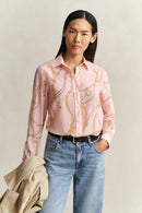 Cotton Silk Shirt - Apricot Pink