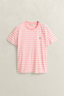 Striped Shield T-Shirt - Lilly Pink