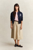 Striped Shield T-Shirt - Lilly Pink