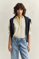 Classic Poplin Stripe Shirt - Vanilla Yellow