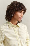 Classic Poplin Stripe Shirt - Vanilla Yellow