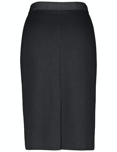 Autumn Breeze Jersey Skirt - Black