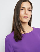 New Dimension SS Blouse - Purple