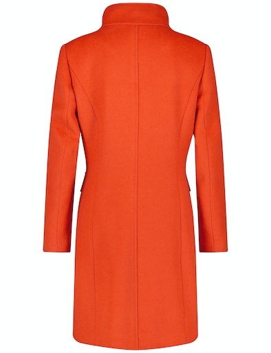 Embrace Cosiness Wool Coat - Mars Red