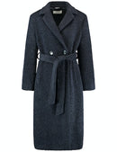 Shades Of Blue Wool Coat - Blue Multi