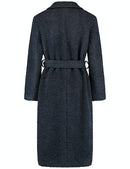 Shades Of Blue Wool Coat - Blue Multi