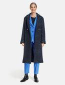 Shades Of Blue Wool Coat - Blue Multi