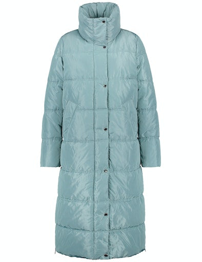 Electric Green Coat - Gobelin Blue