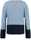 Embrace Cosiness Jumper - Blue Patch