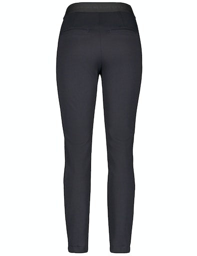 Autumn Breeze Crop Trouser - Navy