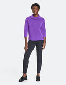 Autumn Breeze Crop Trouser - Navy