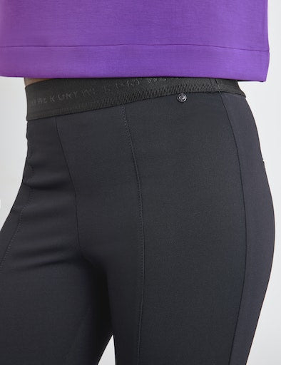 Autumn Breeze Crop Trouser - Navy