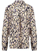 New Dimension LS Blouse - Ecru/lilac/pink