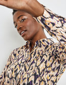 New Dimension LS Blouse - Ecru/lilac/pink