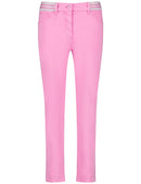 Flower Maniac Cropped Jeans - Aurora Pink