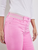 Flower Maniac Cropped Jeans - Aurora Pink