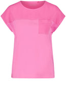 Flower Maniac 3/4 Sleeve Tee - Aurora Pink