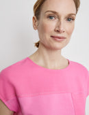 Flower Maniac 3/4 Sleeve Tee - Aurora Pink