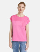 Flower Maniac 3/4 Sleeve Tee - Aurora Pink